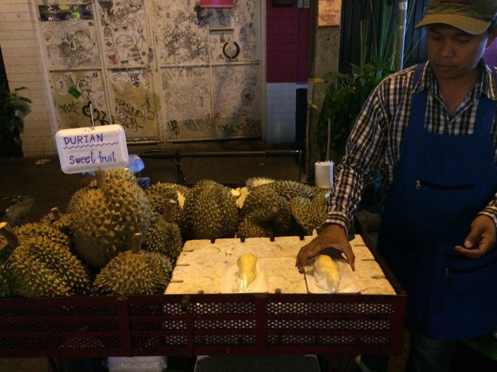 Bangkok Thailand KhaoSan Road durian