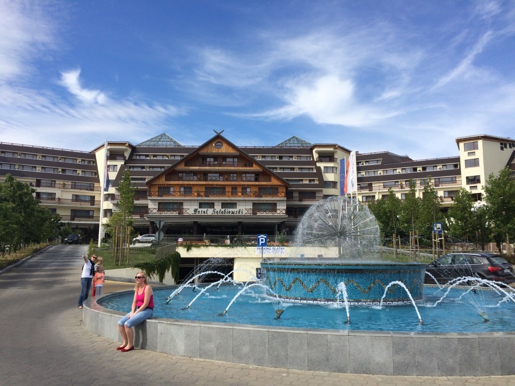 Hotel Gołębiewski w Karpaczu, gdzie mieści się park wodny.