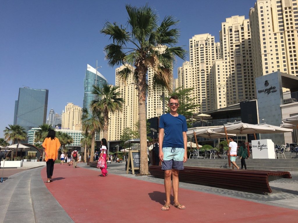 Dubaj Plaża JBR przy Dubai Marina