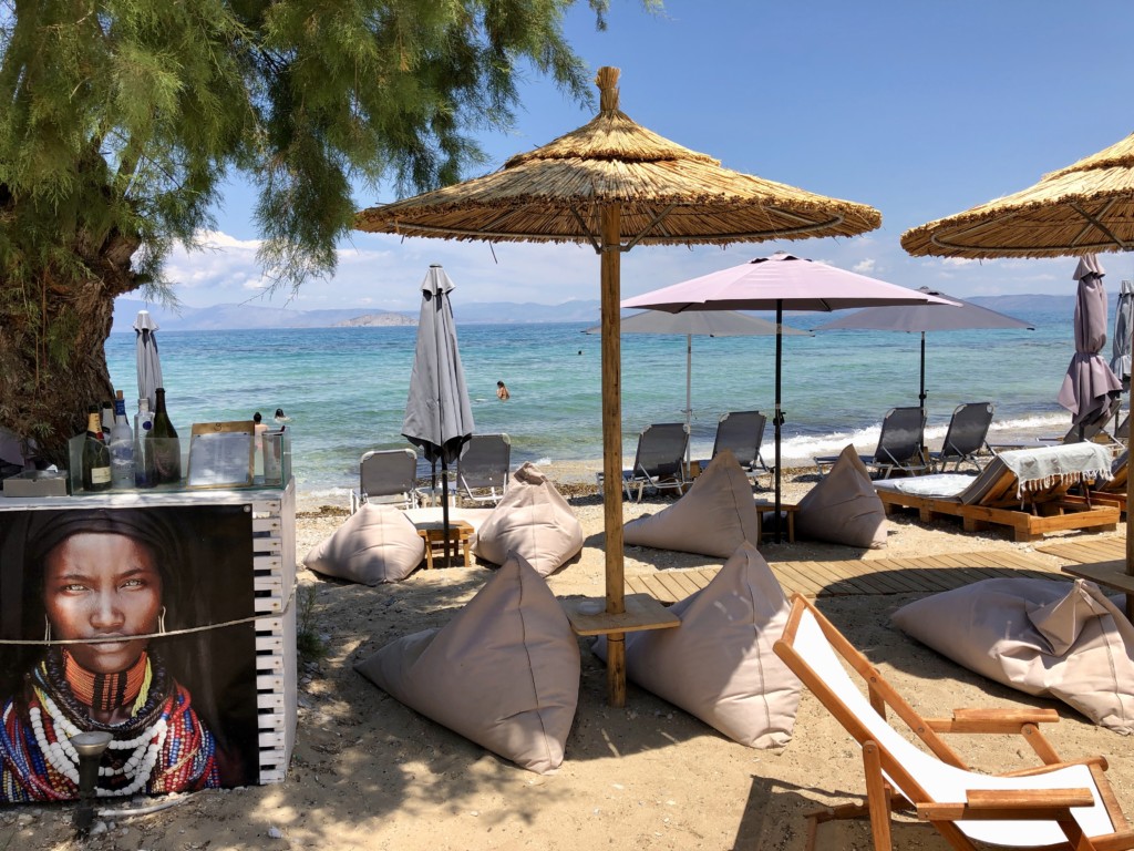 Grecja wyspa Agistri Skala Sunrise Beach Bar