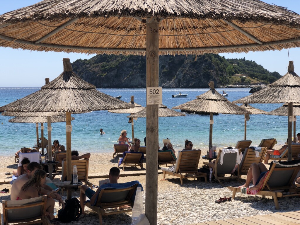 Korfu Paleokastritsa plaża Agia Triada